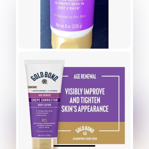 NEW Gold Bond Cream, Age Defense Body Crepe Corrector, 8oz Smoothing Formula NEW - Picture 1 of 3